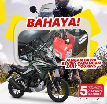 Bahaya Bawa Bensin Cadangan di Motor Saat Turing, Ini Alasannya 