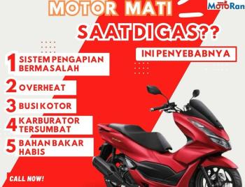 5 Penyebab Mesin Motor Mati Saat di Tarik Gas 