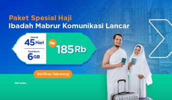 Kartu Perdana XL Haji Tersedia Mulai Rp.345 / 45 Hari Dengan Kouta 20 GB 