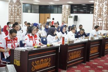 Ketua PMI Provinsi Lampung Pimpin Rapat Persiapan Penyelenggaraan Jumbara PMR Tingkat Nasional dan Mukernas PMI