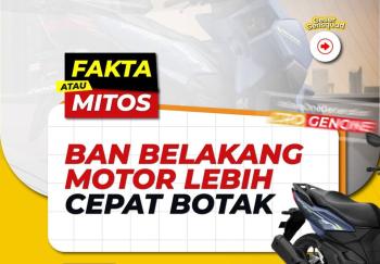 Pantas Ban Motor Belakang Lebih Cepat Botak Dibanding di Depan, Begini Alasannya 