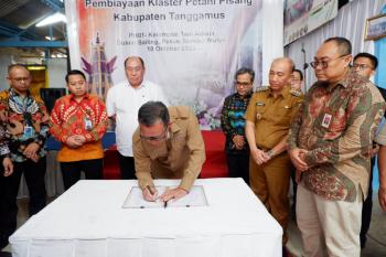 OJK Provinsi Lampung Dukung Pengembangan Pembiayaan Produk Unggulan Komuditas Pisang Mas