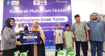 Semarak Muharam 1446 H, Karyawan XL Axiata Santuni Anak Yatim di 15 Kota 