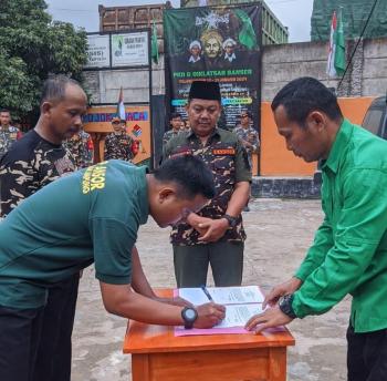 Kaderisasi Melahirkan Generasi Unggul, PAC. GP. Ansor Gelar PKD dan Diklatsar di Kecamatan Sukabumi.