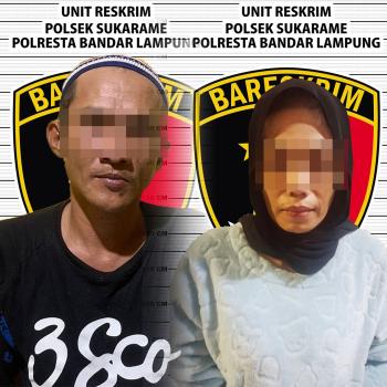 Asik Nyabu Bareng, Pasangan Kumpul Kebo di Bandar Lampung Dibekuk Polisi