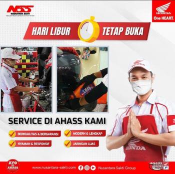 AHASS NSS Pringsewu Tetap Buka di Hari Libur 