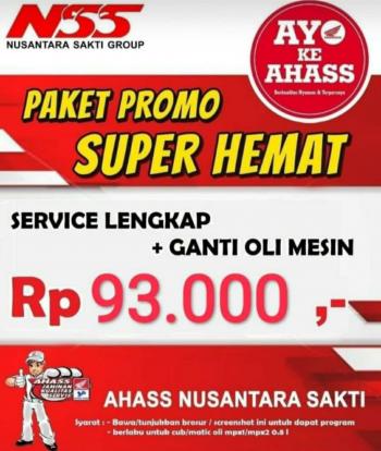 Ingin Servis Motor? AHASS NSS Pringsewu Tawarkan Paket Promo Super Hemat Hanya 93