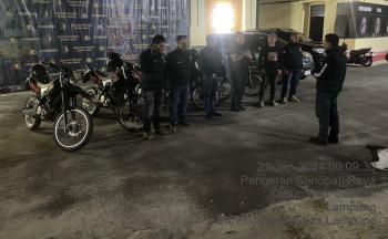 Polda Lampung Gencar Lakukan Patroli Antisipasi Geng Motor, Tawuran dan C3