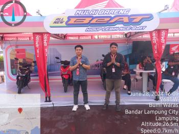 Peluncuran Honda Beat Terbaru Meriahkan Lampung City Mall