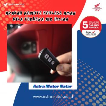 Apakah Remote Keyless Aman Bila Terkena Air Hujan 