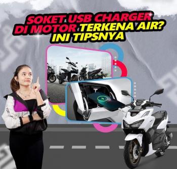 Port Charger Pada Motor Terkena Air Hujan, Aman Gak Yah? 