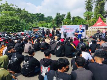 TDM Pastikan Peserta Vario Nations Lampung Tetap #Cari_Aman di Jalan