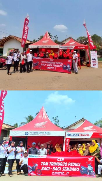 TDM Trimurjo - Tunas Honda Trimurjo Peduli Bagi Bagi Sembako Gratis 