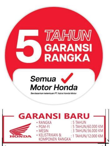 Honda Berikan Garansi 5 Tahun, Ini Tipe Motornya 