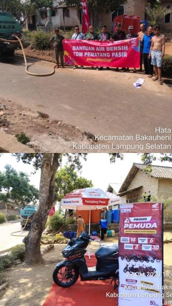 Tunas Honda Pematang Pasir Berbagi Air Bersih 