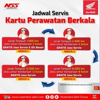 Dapatkan Diskon 50 % KPB Ke 5 Dari AHASS NSS Kedaton 