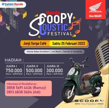 Main Dealer dan Jaringannya NSS Kedaton Menggelar Honda Scoopy Coustic Festival 