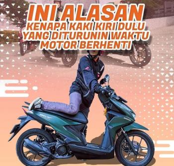 Mengapa Harus Gunakan Kaki Kiri Saat Berhenti di Sepeda Motor 