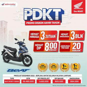 Cek Diskon Akhir Tahun Motor Honda di Astra Motor Natar, Mulai dari Beat sampai CBR250RR