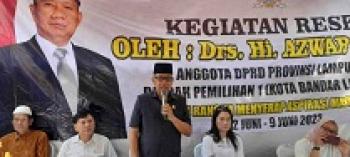 Anggota DPRD Lampung Azwar Yacub, Janji Akan Perjuangkan Warga Pembuatan Talud dan Drainase