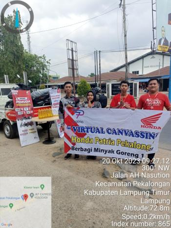 Virtual Canvassing, Honda Patria Pekalongan Berbagi Minyak Goreng 