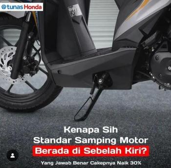 Kenapa Posisi Standar Samping di Motor Ada di Kiri , Ini Alasannya 