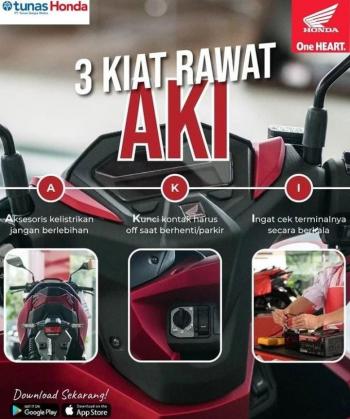 Penting, Ini Cara Merawat Aki Sepeda Motor 