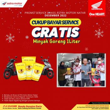 Servis Motor Dapat Minyak Goreng Gratis, Ibu-Ibu Pasti Suka 