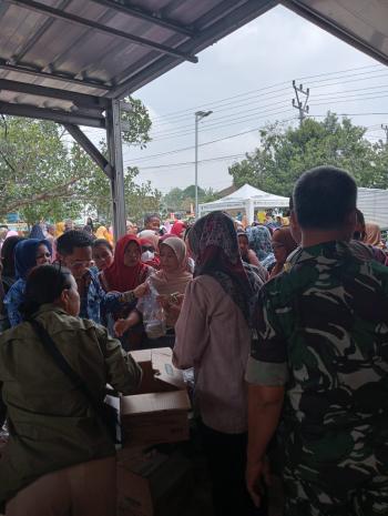 Pemprov Lampung Melalui Dinas Perindag Gelar Operasi Pasar di Kabupaten Lampung Utara 