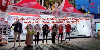 Honda Astra Motor Natar Suport Pagelaran Acara Half Marathon Korpri Tahun 2023 