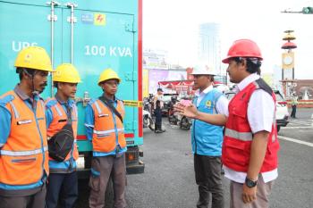 Semarak Nobar Jelang Timnas Berlaga di Semifinal AFC Asian Cup, PLN UID Lampung Kawal Pasokan Listrik Cukup 