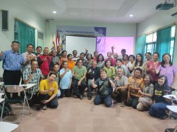 Pembubaran Panitia Perayaan Puncak Tahun Devosional 2023 Keuskupan Sufragan Tanjungkarang.