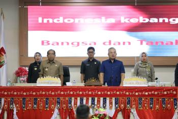 Pj Gubernur Samsudin Sampaikan Jawaban Atas Pandangan Umum Fraksi DPRD Terkait Raperda Pertanggungjawaban APBD Lampung Tahun 2024 