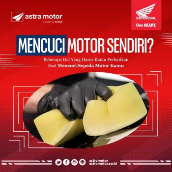 Berikut Hal Yang Harus di Perhatikan Saat Mencuci Sepeda Motor 