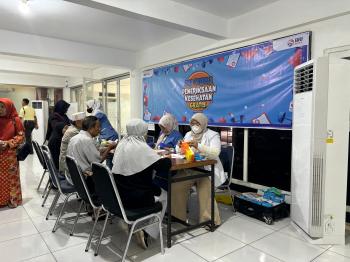 BRI Regional Office Bandar Lampung Kembali Gelar Pemeriksaan Kesehatan Gratis di Dua Titik 