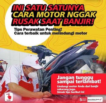 Agar Motor Aman Saat Menerjang Banjir Lakukan Tips Ini 