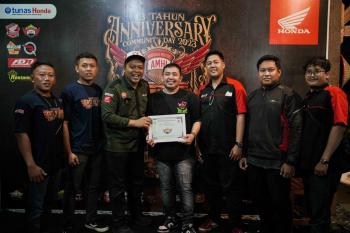 Kemeriahan Anniversary Ke 13 Asosiasi Motor Honda Lampung 