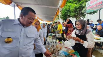 Ratusan UKM/IKM Ramaikan Kegiatan Bazar Kuliner di Pkor Wayhalim Bandar Lampung