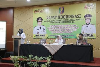 Pemprov Lampung Gelar Rakor Tim Pembina Gerakan Perempuan Senat Produktif Tahun 2023