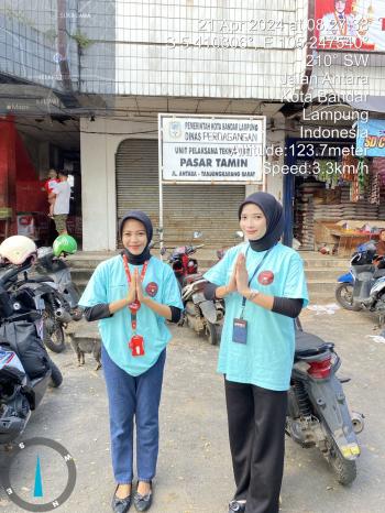 TDM Radin Intan Berinteraksi Langsung Melalui Canvassing di Pasar Tamin  Dengan Masyarakat 