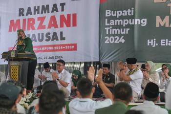 Ketua DPW PKB Lampung Chusnunia Chalim Umumkan Dukungan Penuh Partainya Terhadap Rahmat Mirzani Djausal 