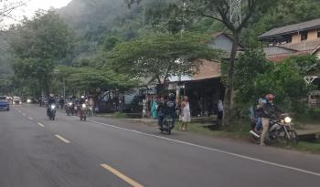 Posko Penyekatan Arus Balik dilokasi Jalan Raya Tarahan.