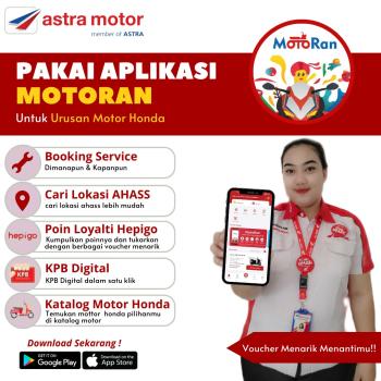 Service Lengkap di AHASS Astra Motor Imam Bonjol Melalui Aplikasi MotoRan 