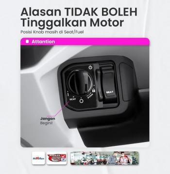 Parkir Dengan Posisi Knop Seperti Ini Bisa Bikin Aki Motor Tekor 