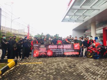 AMHL dan Tunas Honda Lampung Gelar Honda Road To National Gathering Ke Lokasi HBD Lampung 2020 