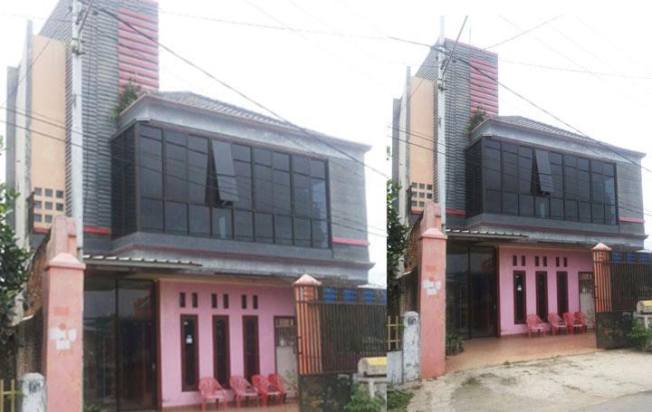 Rumah Tiga Lantai Dijual di Way Halim Bandar Lampung